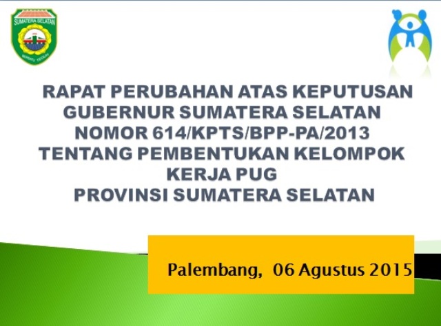 Rapat Pembahasan Perubahan keputusan gubernur
