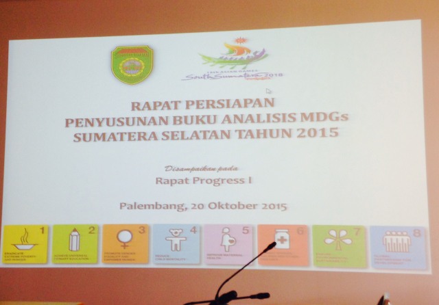 Rapat Persiapan Penyusunan Buku Analisis MDGs Sumatera Selatan