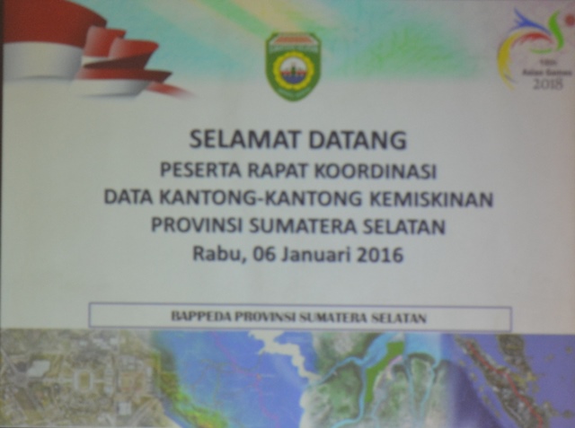 Rapat Koordinasi Data Kantong-Kantong Kemiskinan di Sumatera Selatan