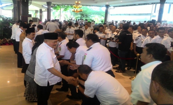 Halal Bi Halal Gubernur dan Wakil Gubernur Sumsel dalam rangka Hari Raya Idul Fitri 1438 H